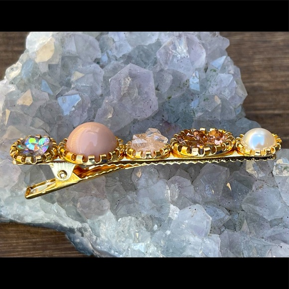 ***SOLD*** Hair Clips Pins Barrettes Rose Gold - Picture 4 of 6